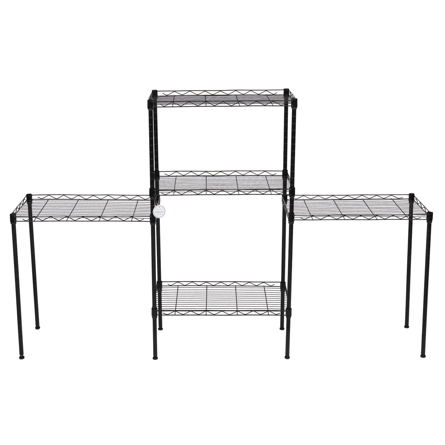 Changeable Assembly Floor Standing Carbon Steel Storage Rack Black