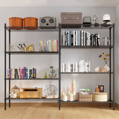 49.2''W  Adjustable  Storage Shelves   NSF  Wire Shelving Unit Multiple rows   Shelving for Storage Rack Shelves for Storage Heavy Duty Garage Shelf Pantry Shelves Kitchen Shelving,  49.2''W*70.86''H*